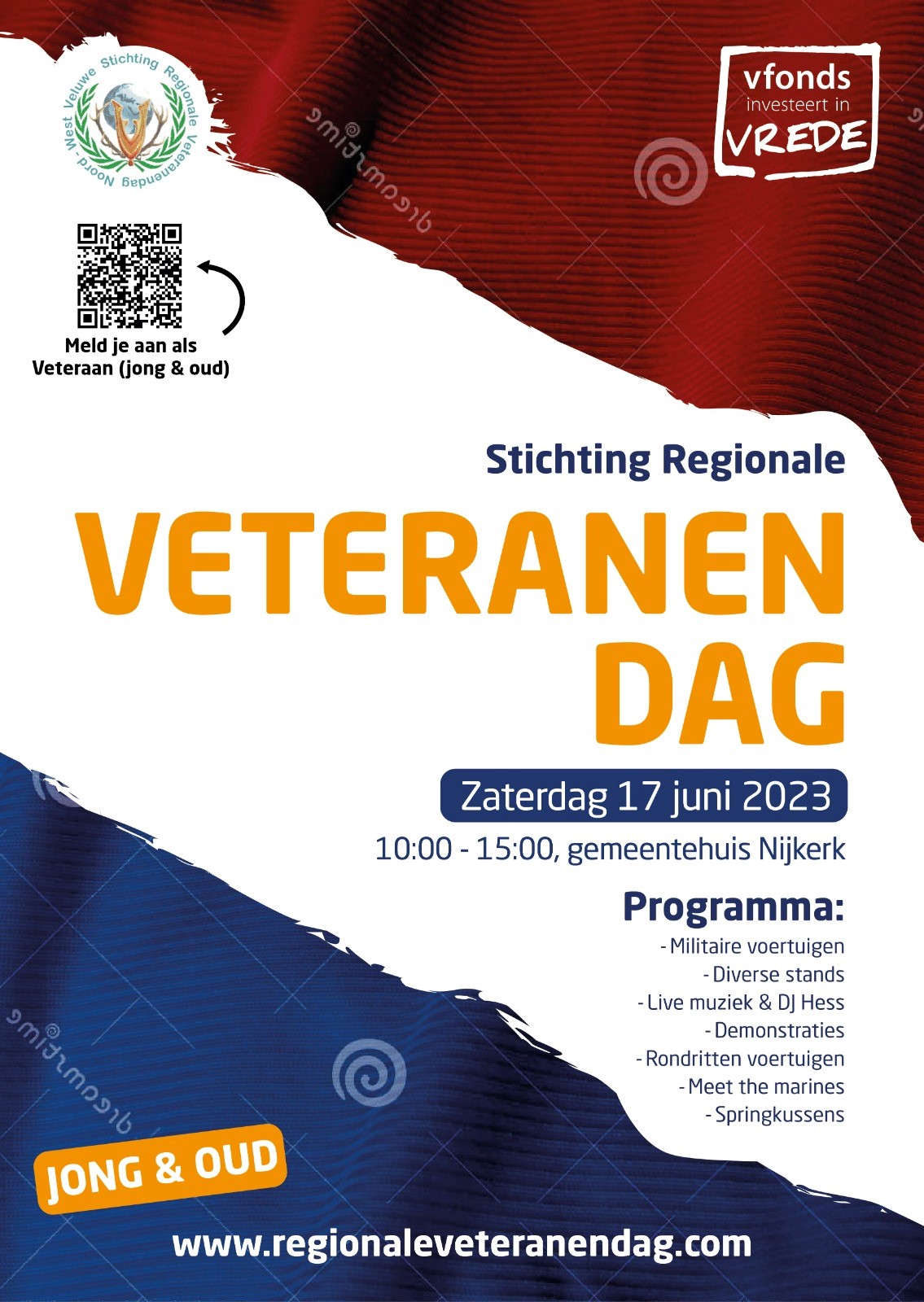 Bezoek de 16e Regionale Veteranendag op het parkeerterrein van het stadhuis in Nijkerk